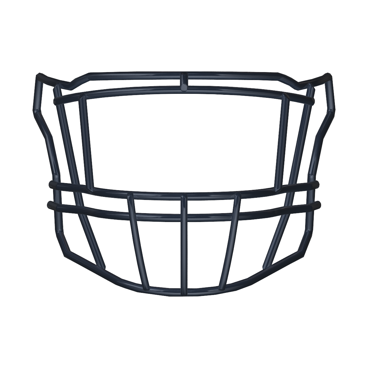Riddell SF-2EG-II black football helmet facemask compatible with SpeedFlex platform, suitable for multiple positions.