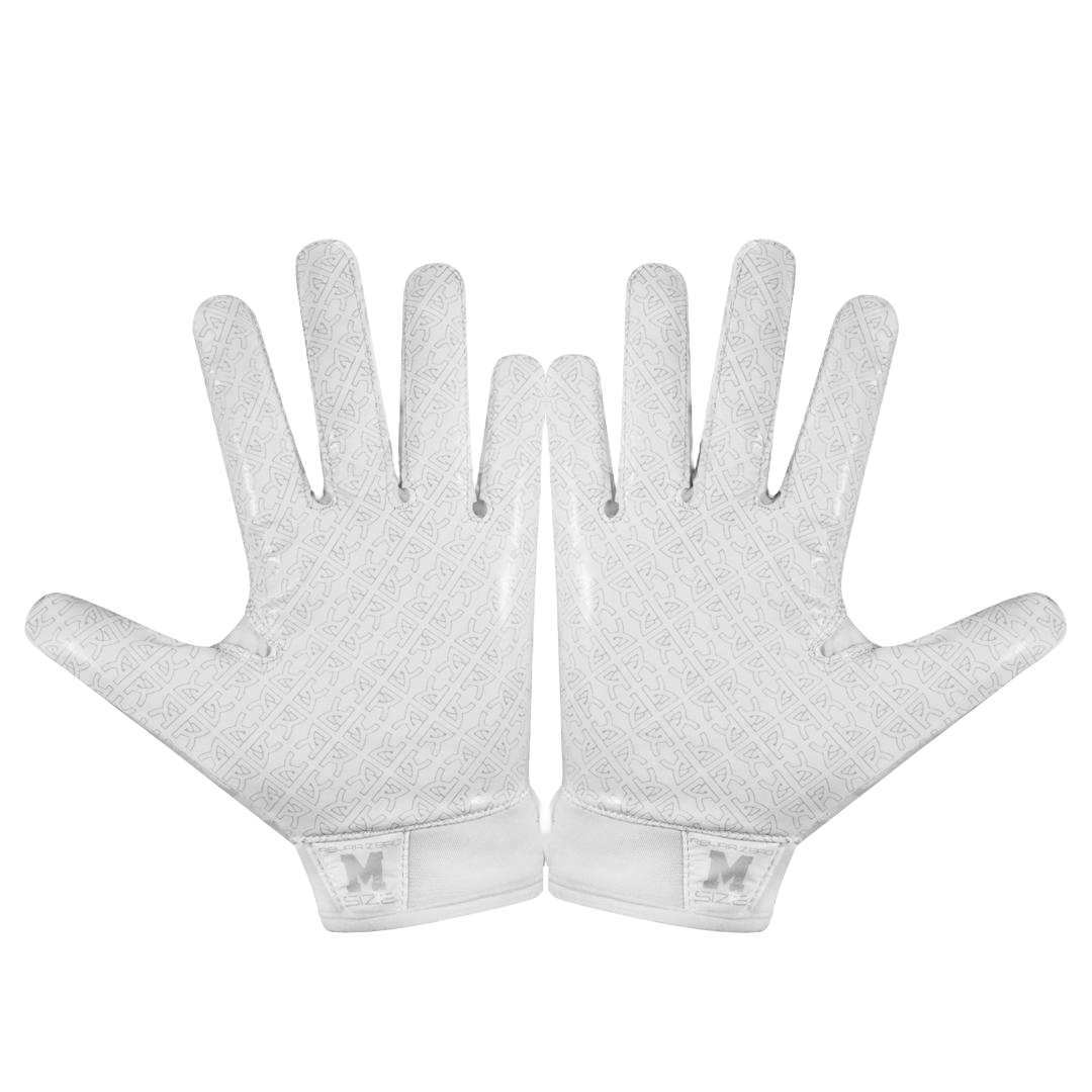 Reyrr Zero gloves white with grip-enhancing silicone and breathable nylon for football and floorball players