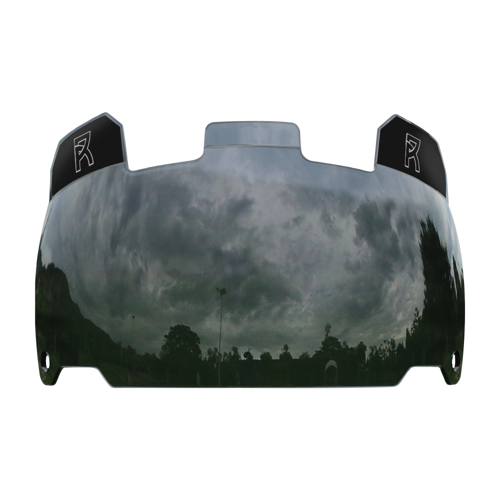 black visors for football helmets Reyrr VISION Midnight Black Football Visor, 9.2% VLT