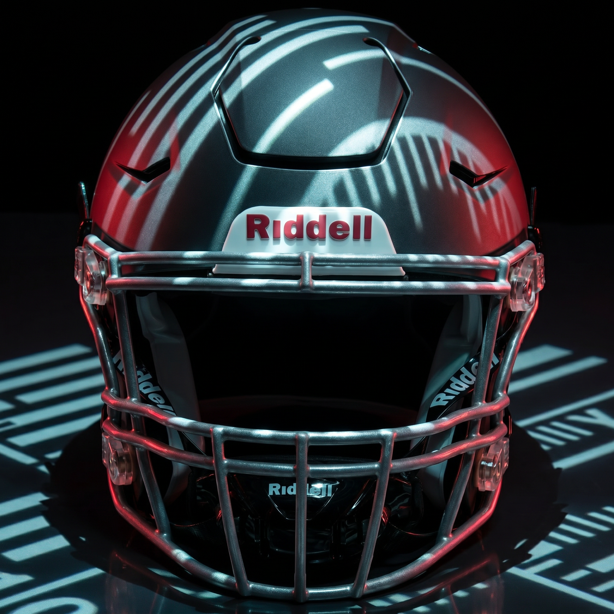 American football helmets