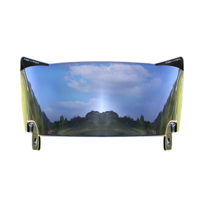 Reyrr VIZU Midnight Black football visor, 9.2% VLT, bright sun, fits Riddell SpeedFlex and Schutt F7