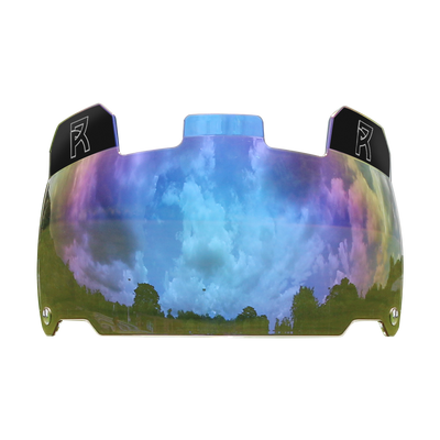 Reyrr VISION Nordic Sky football visor, 45.3% VLT, mixed conditions and partial sun, fits Riddell, Schutt, Xenith, and VICIS helmets