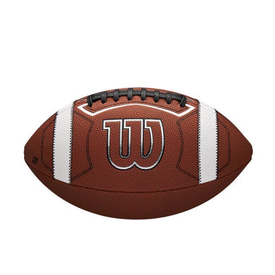 Wilson GST SpeedSkin One football top view showing grip stripes