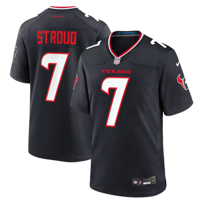 Stroud Texans Game Jersey on model