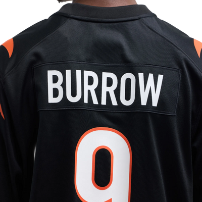 Joe Burrow Bengals jersey sleeve branding