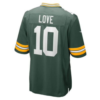 Jordan Love Packers green jersey front view