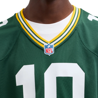 Green Bay Packers green Game Jersey on model
