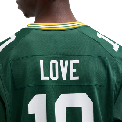 Jordan Love Packers jersey number detail