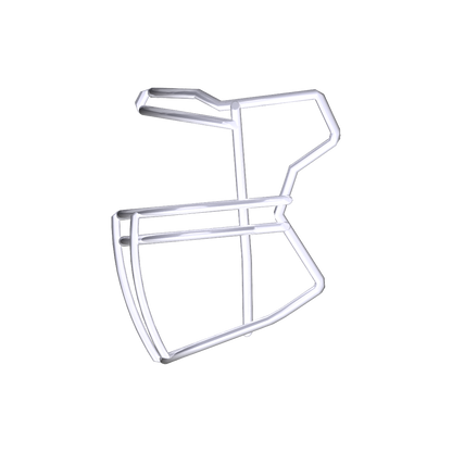 Riddell SF-2BDC football facemask compatible with SpeedFlex platform for linebacker and lineman positions without hardware set