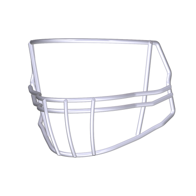 Riddell S2B-HS4 white football helmet facemask isolated on white background