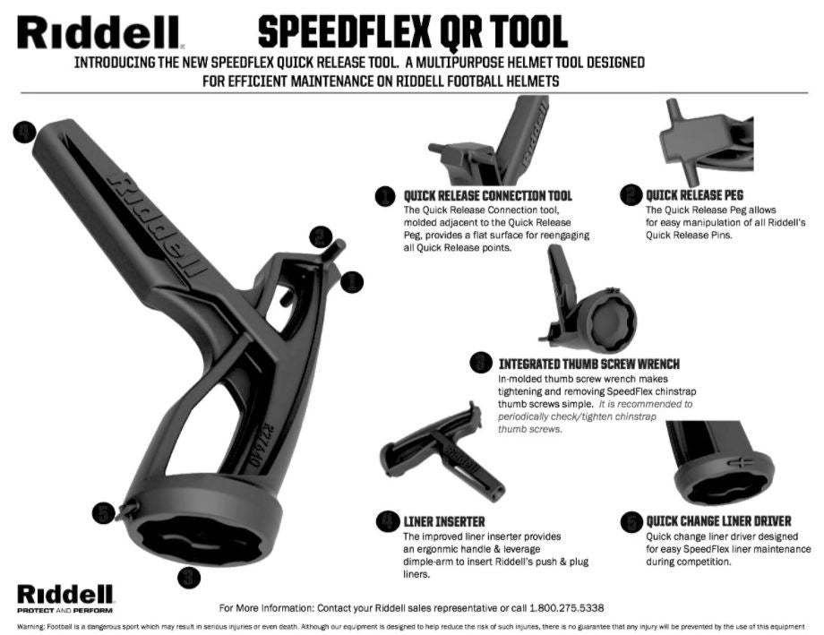 Riddell QR Combo Tool - Universal - Premium  from Riddell - Shop now at Reyrr Athletics