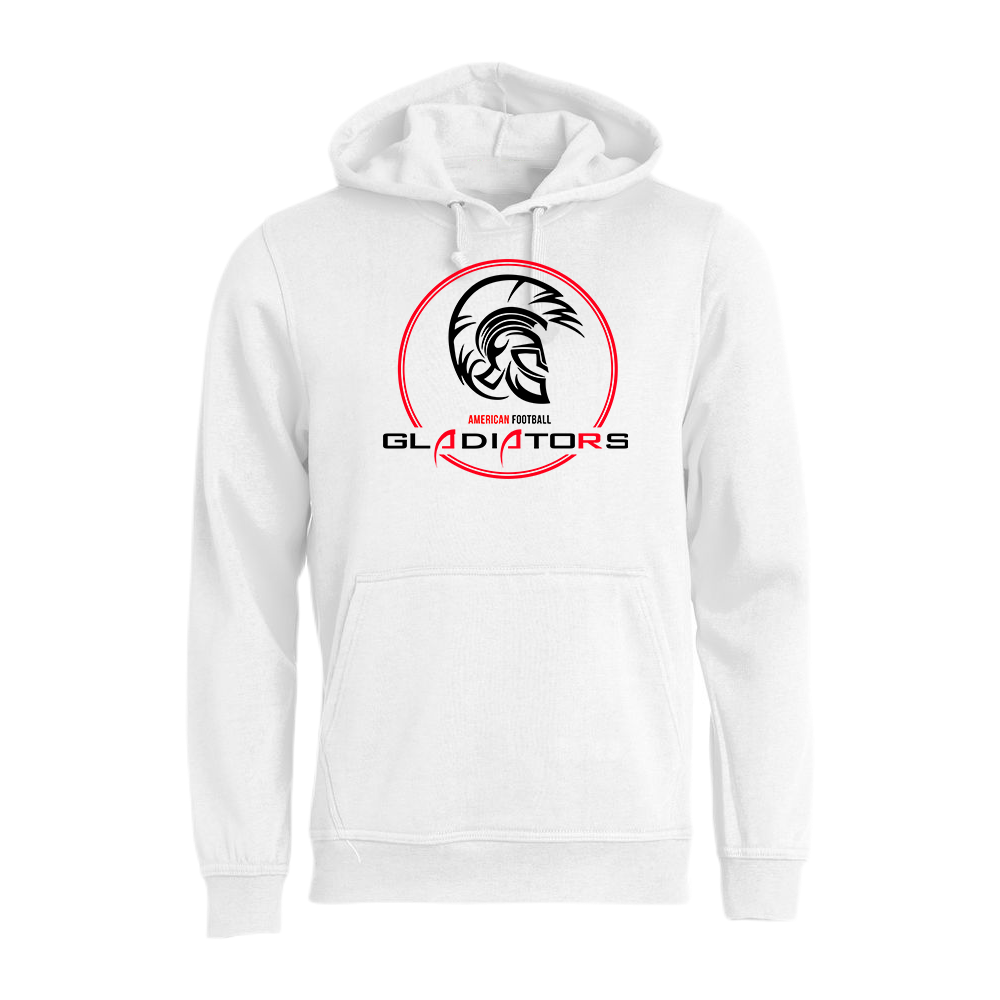 Gladiators White Hoodie Logo - Premium  from Reyrr Athletics - Shop now at Reyrr Athletics
