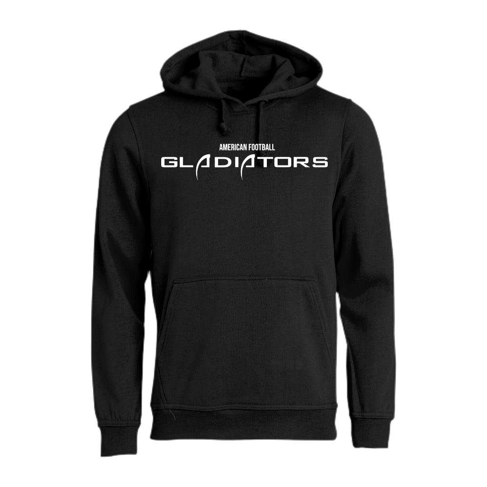 Gladiators Black Hoodie Text - Premium  from Reyrr Athletics - Shop now at Reyrr Athletics