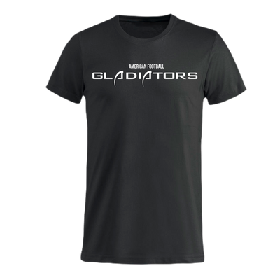 Kristiansand Gladiators Black text tee - Premium  from Reyrr Athletics - Shop now at Reyrr Athletics